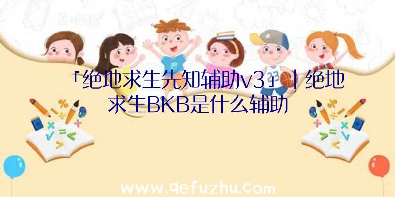 「绝地求生先知辅助v3」|绝地求生BKB是什么辅助